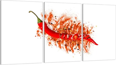 Immagine prodotto di Piastre copriforno 3 pezzi 30x52 Vetro copriforno in Vetroceramica, spezie al peperoncino
