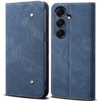 Obrázek produktu pro Pouzdro pro Samsung Galaxy S26, Kožené Peněženkové Pouzdro s Magnetickým Uzavíráním a Stojánkem modré
