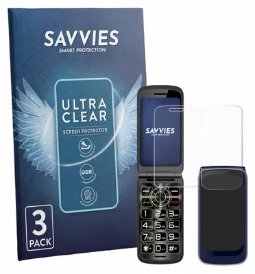 Produktbild von 6x Für Guwet G739 (Display+Rückseite) Schutzfolie Savvies Displayschutz Display Schutz Folie Klar Transparent