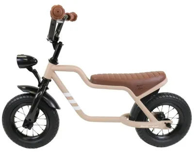 Produktbild von Bandits & Angels Laufrad Fatbike Sand ab 2 Jahren für Jungen und Mädchen – Einzigartiges Laufrad – Metall – Beige – Mit funktionierendem Scheinwerfer