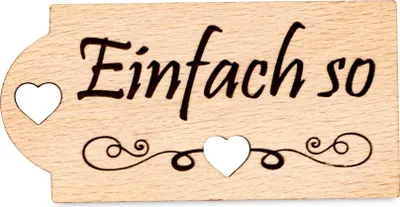 Produktbild von Anhänger Rechteckig Einfach so