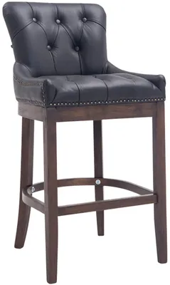 Produktbild von Barhocker Lakewood Echtleder, Antik schwarz