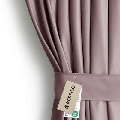 Zdjęcie produktu dla Zasłona VELVET 140x270 brązowa welwet na taśmie Restilo
