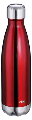 Thermosflasche 500 ml Edelstahl auslaufsicher bruchsicher schwarz