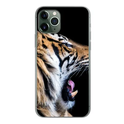 Produktbild von MuchoWow® Handyhülle Schutzhülle Hülle für iPhone 11 Pro Tiger - Tiere - Porträt Silikon Softcase Handy Hülle - Handy