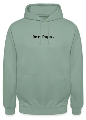 Produktbild von Spreadshirt Stromberg Der Papa Mit Bernd Stromberg Uni Hoodie, L, Graugrün