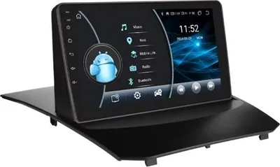 Zdjęcie produktu dla Radio samochodowe z Bluetooth i CarPlay do Forda Fiesta Mk7 (2009–2017) – kompatybilne z Apple i Android – system stereo z nawigacją – system nawigacyjny – 2 GB pamięci RAM, 32 GB pamięci wewnętrznej