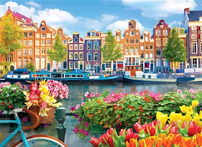 Produktbild von Eurographics Puzzle Amsterdam - 1000 Teile Stadtpuzzle