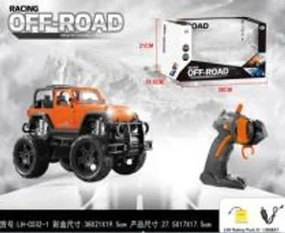 Zdjęcie produktu dla Pomarańczowy Terenowy Samochód Zdalnie Sterowany Jeep Duże Koła Światła