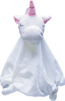 Produktbild von Beeztees Puppy Kuscheldecke Einhorn - Hundespielzeug - Plüsch - Weiß - 33x25x14 cm