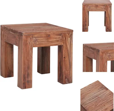 Productafbeelding van vidaXL Salontafel 30x30x30 cm, massief gerecycled hout - Salontafels