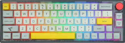 Zdjęcie produktu dla Epomaker Th66 Pro Klawiatura Mechaniczna 65% Rgb Bluetooth 2.4Ghz Usb-C