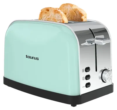 Broodrooster 950 W, 2 Schlitze, 7 Bräunungsstufen, Mint