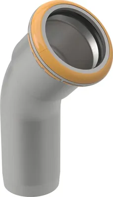Image de Geberit Mapress Therm, coude, 45 degrés, d 35 mm, extrémité enfichable, NPW, 1 pièce.