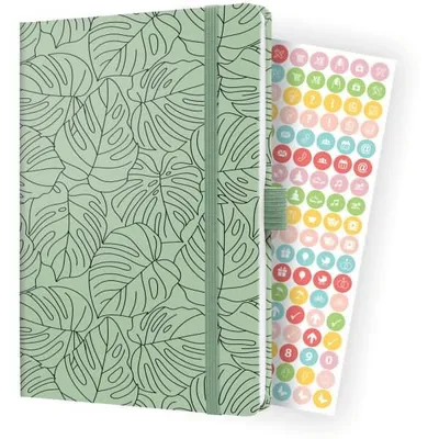 Produktbild von Wochenkalender Jolie 2024 ca. A5 1 Woche/2 Seiten Hardcover Green Monstera