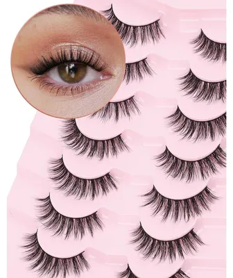 Obrázok produktu pre Umelé riasy Wispy Lashes, 7 párov, (12-14 mm), pre prirodzený vzhľad