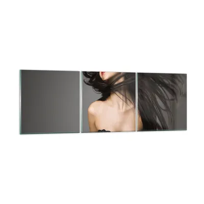 Produktbild von Bilder auf glas - Schönheit Mode Modell posieren - 120x40cm - Glasbilder - Wandbilder - Kunstdruck - zum Aufhängen bereit - Wanddekoration aus Glas - Glas Bilder - Wandbild auf Glas - GCA120x40-2128