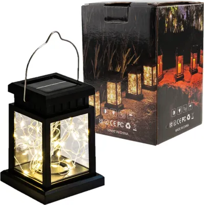 Produktbild von Solar Led Flammer Lamparnia Drucika Ogrod Lampion Für Balkon Terrasse