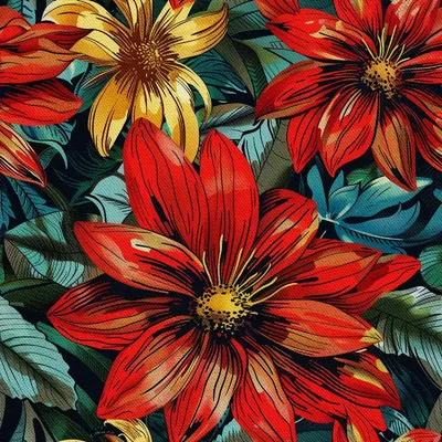 Obrázek produktu pro OUTDOOR DEKOSTOFFE OXFORD - Motiv Blumen I DX5214