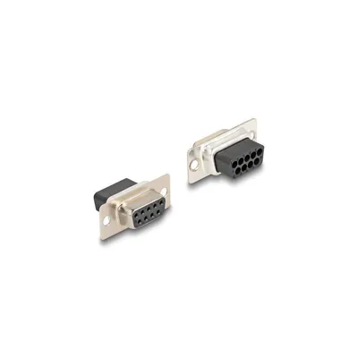 Image de DELOCK Adapter D-Sub9 -> RJ45 Bu/Bu Montagesatz weiß