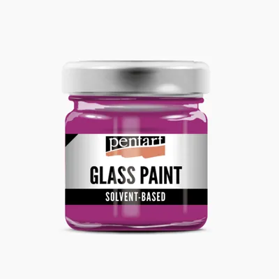 Produktbild von PENTART Glasmalfarbe lösemittelhaltig, 30 ml, Karminrot