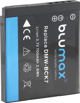 Produktbild von Blumax Akku | für Panasonic DMW-BCK7 Digitalkamera | Kapazität 700mAh |Spannung 3,6Volt | Video- und Kamerazubehör