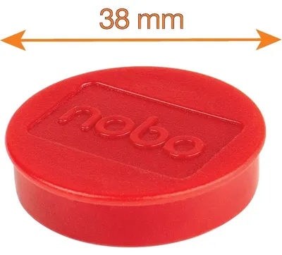 Obrázek produktu pro Nobo 1915307, Magnet na tabuli, Červená, 38 mm, 190 mm, 20 mm, 250 g