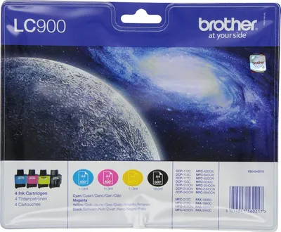 Produktbild von Brother LC-900 Original Tintenpatronen Value Pack (kompatibel mit verschiedenen Brother DCP- und MFC-Modellen)