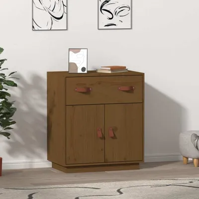 Immagine prodotto di vidaXL Credenza marrone miele 65,5x40x75 cm in legno di pino massiccio