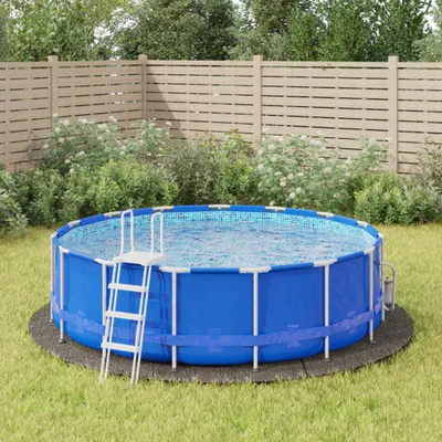 Produktbild von Pool-Bodentuch Hellgrau Ø396 cm Polyester Geotextil , Poolzubehör Design 2024