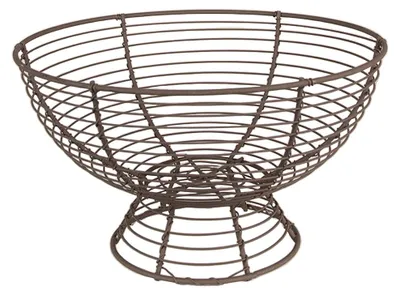 Image de Clayre & Eef Corbeille de rangement Ø 25x14 cm Brun Fer