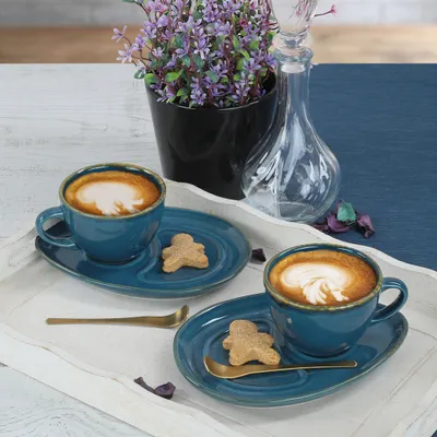 Zdjęcie produktu dla Hermia Concept, ST606004FRA2A839700MAGD200, Filiżanki do kawy, wielokolorowe, ceramiczne, 9,2 x 9,2 x 6,9 cm