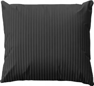 Produktbild von Kissenbezug, Schlafkissenbezug, Damast, 100% Baumwolle, Streifen 70x80 Schwarz