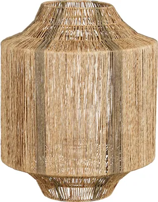 Image de Mica Decorations Liliano Lanterne - H51 x Ø40 cm - Jute - Vert foncé