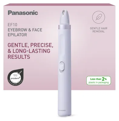 Produktbild von Panasonic ES-EF10, Violett, 1 Pinzette, Kopf, Unter dem Auge, 1 Disks, Akku