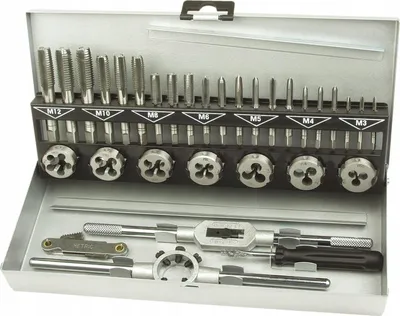 Image de BRÜDER MANNESMANN GREEN LINE M53250-B Jeu de tarauds, 32 pièces