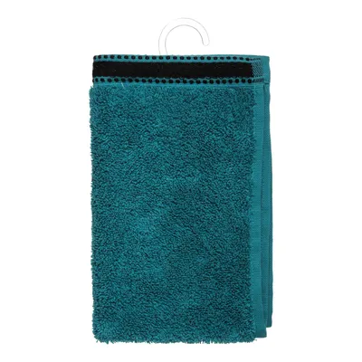 Image de Serviette De Bain Premium Couleur Vert Pétrole 30x50cm