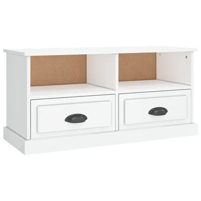 Produktbild von vidaXL TV-Schrank Hochglanz-Weiß 93x35,5x45 cm Holzwerkstoff