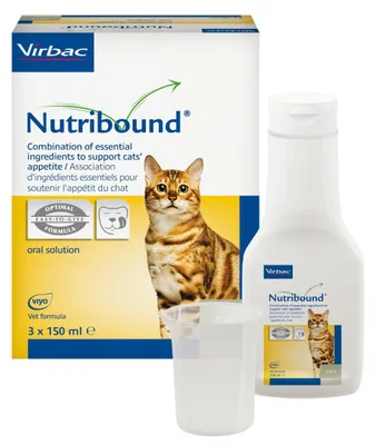 Produktbild von VIRBAC NUTRIBOUND Lösung für Katzen in der Rekonvaleszenz 3x150ml