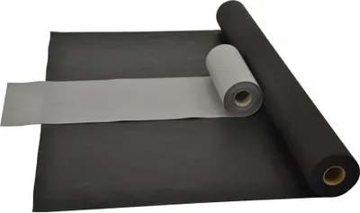 Produktbild von Sensalux Kombi-Set 1 Tischdeckenrolle 1m x 25m schwarz + Tischläufer 30cm grau