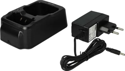 Produktbild von vhbw Dual-Ladegerät kompatibel mit TETRA CASSIDIAN THR9 Funkgerät-Akkus - Ladestation + Netzteil, 4,2 V, 0.5 - 0.8 A