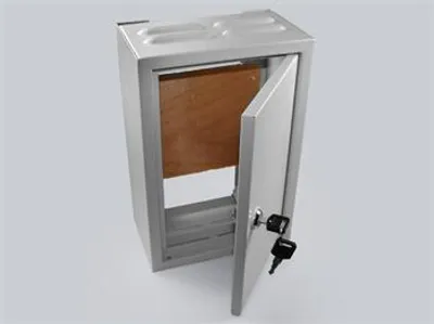 Obrázek produktu pro Kovový rozvaděč montážní skříň TPR-2 200x300x120mm, RAL7035 šedá
