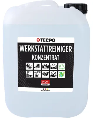 Produktbild von TECPO Allzweckreiniger Konzentrat 10 Liter Industriereiniger Entfetter Kaltreiniger gegen Verschmutzungen und Fett