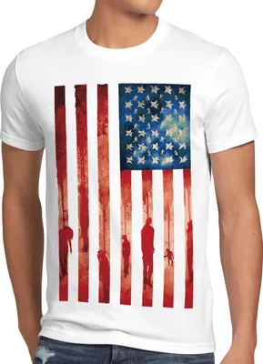 Produktbild von style3 Blood and Tears Stars Stripes Herren T-Shirt usa flagge banner vereinigte staaten von amerika