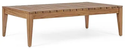 Immagine prodotto di Casa Padrino Luxury Teak Garden Table Brown 120 x 70 x H. 35 cm - Tavolo in legno massello da giardino e patio resistente alle intemperie - Mobili da giardino e patio moderni in teak - Collezione Luxury