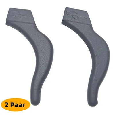 Produktbild von 2 Paar Silikon Brille Haken Halterung Brillenbügel Antirutsch Ohrbügel Schwarz