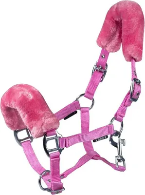 Obrázek produktu pro Horka Hříbě Kožešinová ohlávka Pink Cob Pink Cob