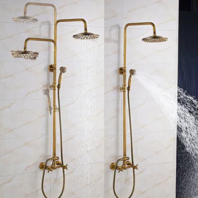 Obrázek produktu pro 8'' sprchový sloup Retro sprchový set s ruční sprchou Sprchový systém, A02