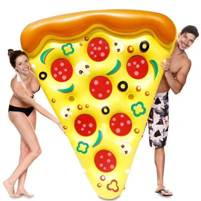 Imagen del producto de Rebanada de pizza inflable gigante para la piscina