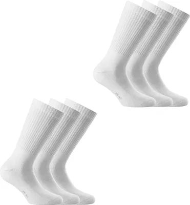 Produktbild von Rohner Basic Uni Sport Socken, 6er Pack - Basic Sport, einfarbig Weiß 35-38